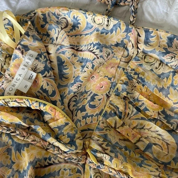 Veronica Beard Arienne Gathered halter neck top - Picture 11 of 12